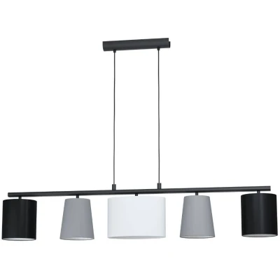 Afbeelding van EGLO ALMEIDA 1 Hanglamp E14 120 cm Zwart/Wit/Grijs