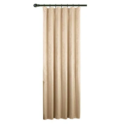 Afbeelding van WOLTU Thermisch en ondoorzichtig gordijn, bescherming tegen kou, plooiband, 270 g/m², zware gordijnen, warmte isolerend, damast look, woonkamer, slaapkamer, 135 x 245 cm, champagne, 1 stuk