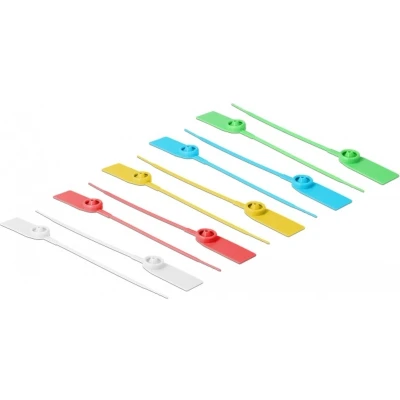 Afbeelding van Tie wraps 180 x 2,5mm / diverse kleuren met label (10 stuks)