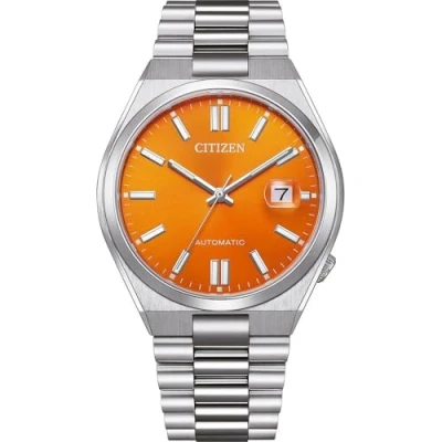 Afbeelding van Citizen Herenhorloge, analoog, automatisch, met een armband van roestvrij staal Tsuyosa, zilver., Modern
