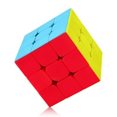 Afbeelding van ROXENDA Speed Cube Profession 3X3 Fast Smooth Turning Solid Durable &amp; Stickerless Frosted, Best 3D Puzzle Magic Toy Turns Quicker Than Original