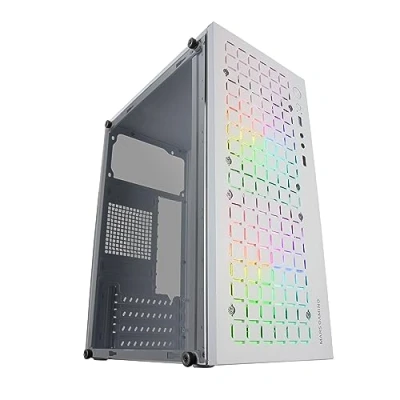 Afbeelding van MARSGAMING MC CORE Gaming behuizing, compact, MicroATX, frontdesign, metalen mesh, geïntegreerd zijvenster, 2 x FRGB 120 mm ventilatoren