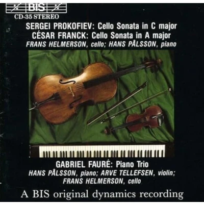 Afbeelding van Frans Helmerson, Hans Palsson, Arve Tellefsen Cello Sonata (CD)