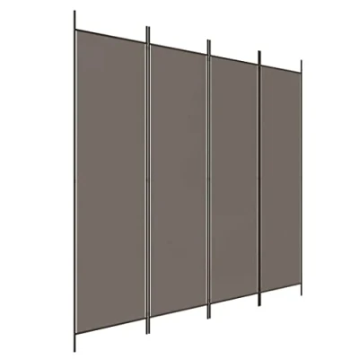 Afbeelding van vidaXL Scheidingswand, 4 panelen, antraciet, 698 x 180 cm