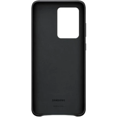 Afbeelding van Galaxy S20 Ultra 5G Leren Hoesje EF VG988 Zwart Samsung Smartphone Hoesjes Geen Verzendkosten &amp; Morgen In Huis