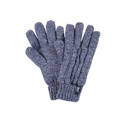 Afbeelding van Heatholders, Superwarme Dames Kabel Handschoenen, Navy, Maat M/L