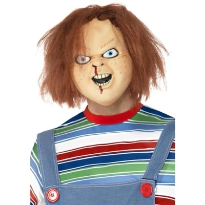 Afbeelding van &quot;Chucky™ masker voor volwassenen Halloween Verkleedmasker One size&quot;