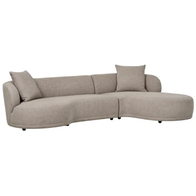 Afbeelding van House Nordic Chaise Longue Bank Rechts Bruin Kingston