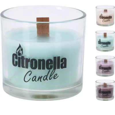 Afbeelding van Citronella kaars in glazen pot