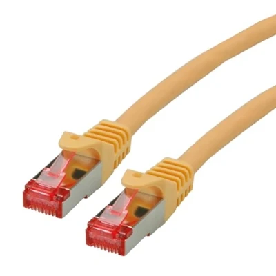 Image de Roline Cordon de raccordement RJ 45 (M) pour 3 m SFTP, PiMF CAT 6 sans halogène, moulé, bloqué orange