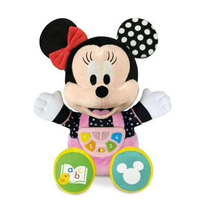 Afbeelding van Clementoni Baby 61370 interactief pluche dier met Minnie stem, meerkleurig, maat M