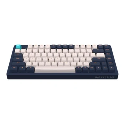 Afbeelding van Dark Project KD83A Navy Blue/Ivory Mechanisch Bedraad Toetsenbord G3MS RGB (ENG) (ANSI)