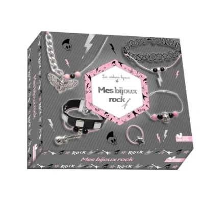 Afbeelding van MES BIJOUX ROCK (PERLES + CHAINE CLOUS ARGENT)