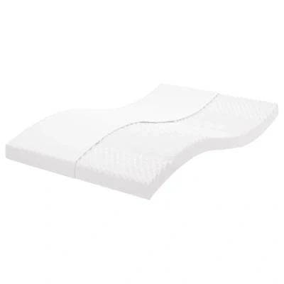 Afbeelding van vidaXL Schuimmatras 7 zones hardheid 20 ILD 120x210 cm wit
