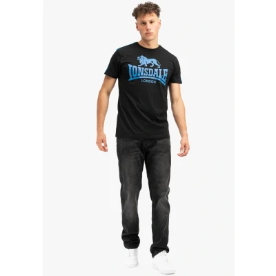 Afbeelding van Lonsdale Tshirt print, Heren, Maat: Large, Black blue