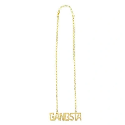 Afbeelding van Boland Ketting &#039;GANGSTA&#039; Goud Volwassenen Unisex Pooier Pimps and Ho&#039;s
