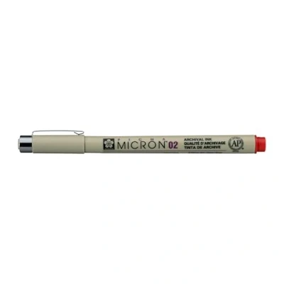 Afbeelding van Sakura Pigma Micron 0.3 mm Archival Ink Pen Rood