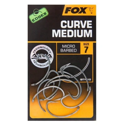 Afbeelding van Fox Edges Armapoint Curve Shank Medium Micro Barbed (10 pcs) Maat : 8