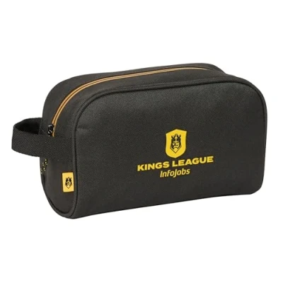 Afbeelding van Reistasje Kings League Zwart 24 x 15 10 cm