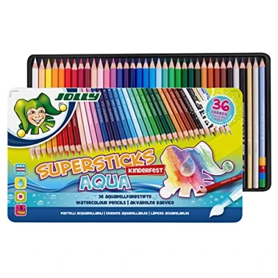 Afbeelding van Jolly Supersticks Aqua Aquarelpotloden 36 stuks