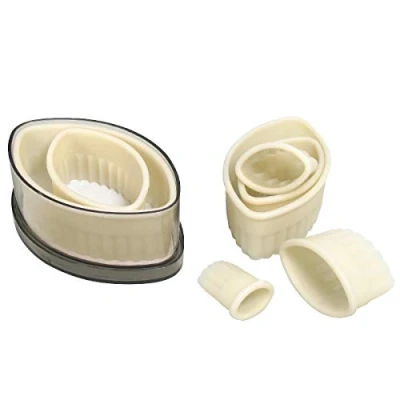 Afbeelding van thermohauser American Football uitsteekvormpjes, nylon, gegolfd, 3 12 cm, wit, 7 stuks