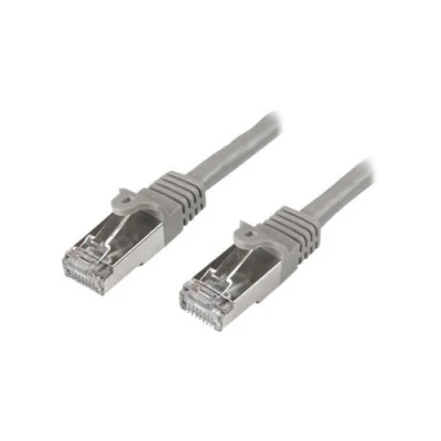 Image de StarTech.com Cable reseau Cat6 blinde SFTP sans crochet cordon Ethernet RJ45 anti accroc patch M/M de raccordement 1 m gris
