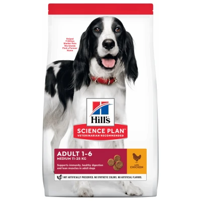 Afbeelding van Hill&#039;s Canine Adult Medium Kip Hondenvoer 12 kg