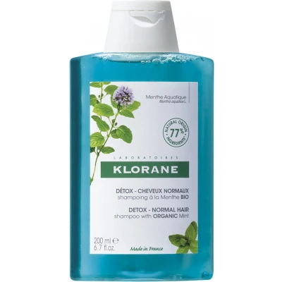 Afbeelding van Klorane haar Menthe Aquatique Detox Shampoo voor normaal