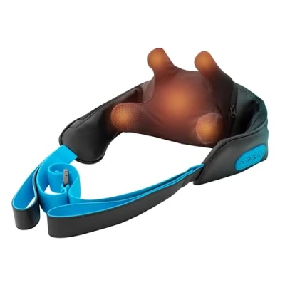 Afbeelding van HoMedics Draadloze Massagekussen voor de Nek NMS275H Massage apparaat Kneedmassage Verlichtende Warmte Twee intensiteitsinstellingen