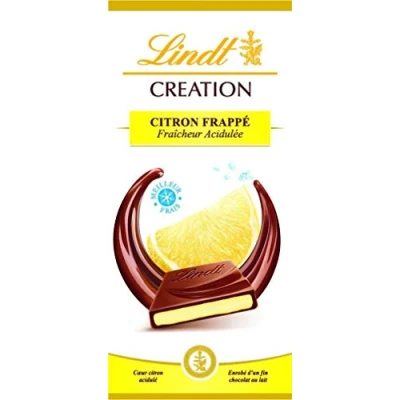 Afbeelding van Lindt Tablet citroen frappé creatie melkchocolade, 150 g