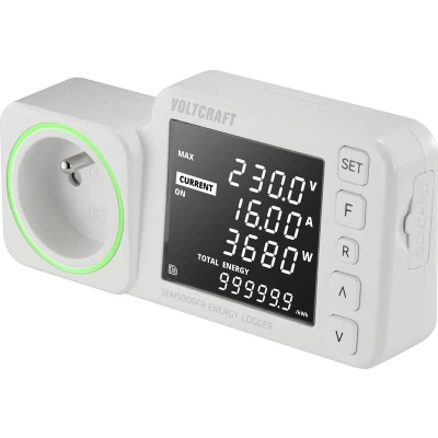 Afbeelding van VOLTCRAFT SEM5000 FR Energiekostenmeter Kostenprognose, Alarmfunctie, Instelbaar stroomtarief, Datalogger
