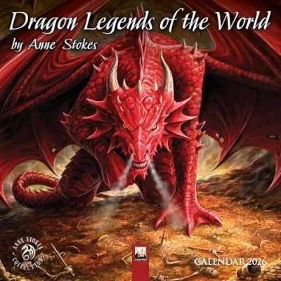 Afbeelding van Anne Stokes: Dragon Legends of the World Mini Wall Calendar 2026 (Art Calendar)