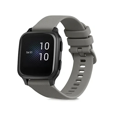Afbeelding van kwmobile horlogebandje geschikt voor Garmin Venu Sq Music / polsband Smartwatch bandje van TPU Activity tracker horloge band in grijs
