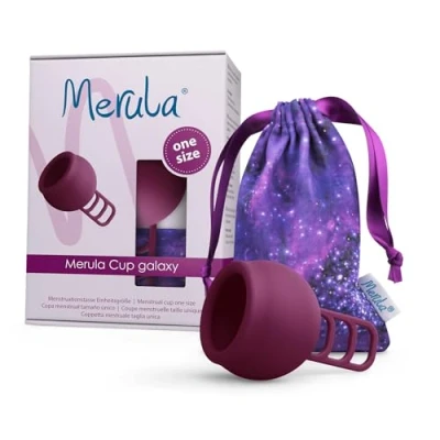 Afbeelding van Merula herbruikbare menstruatiecup galaxy paars