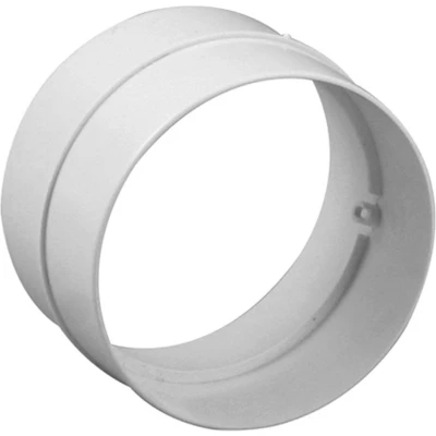Afbeelding van Nedco Buisverbinder rond ventilatiekanaal Wit 125mm