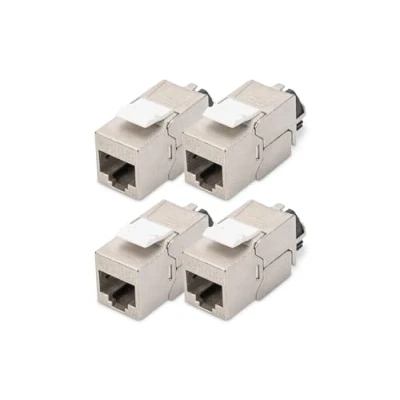 Afbeelding van Digitus DN 93617 4 RJ45 inbouwmodule Keystone CAT 6A