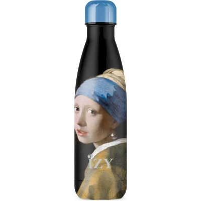 Afbeelding van Izy Bottles thermosfles Meisje met de parel Vermeer 500 ML