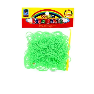 Afbeelding van Rainbow Loom elastiekjes zilver metaal