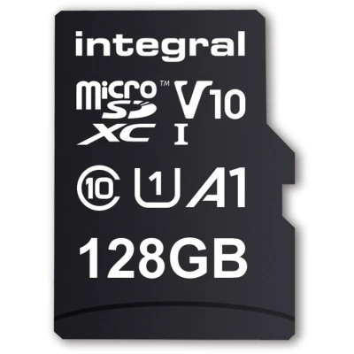 Afbeelding van Integral Memory card High Speed, Class 10 (incl.SD adapter) Micro SDHC 128GB 100MB/s