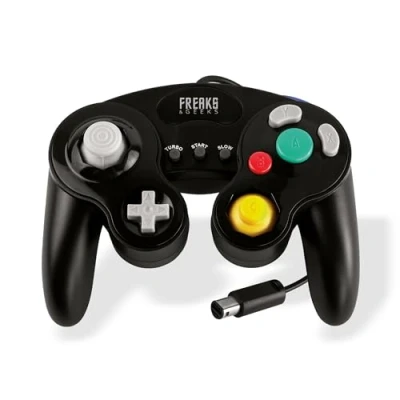 Image de Manette avec fonction Turbo et Slow pour Nintendo Wii/Game Cube Noir