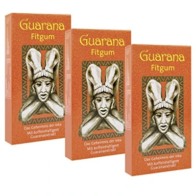 Afbeelding van Apotheek BADERs. guarana Fitgum. kauwgom voor meer energie met cafeïne. 3x24 vierkante