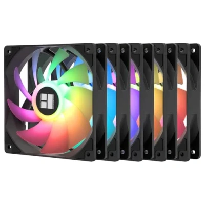 Afbeelding van Thermalright TL C12C S X5 CPU ventilator, zwart, 1550 rpm, rotatiesnelheid, 120 mm, PWM ventilator voor behuizing, vloeistofkoeling en processor