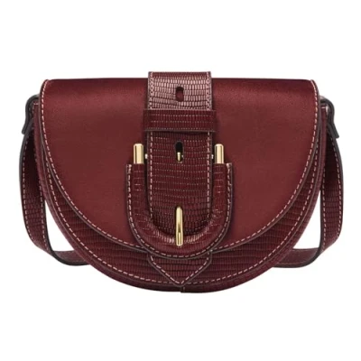 Afbeelding van Fossil Harwell Schoudertas, Dames, Maat: One Size, Mahogany