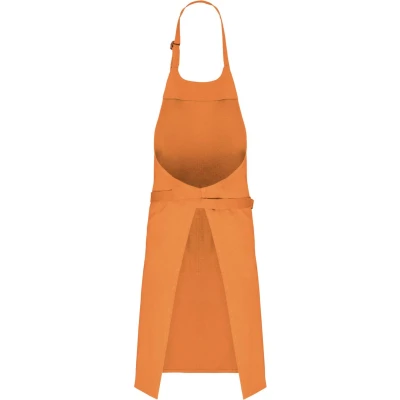 Afbeelding van Schort/Tuniek/Werkblouse Unisex One Size Kariban Light Orange 100% Katoen