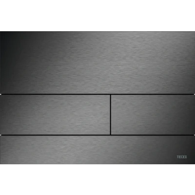 Afbeelding van Tece Square 2 bedieningsplaat RVS Geborsteld zwart chroom PVD