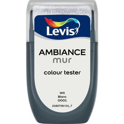 Afbeelding van Levis verf Ambiance mur mat tester 30ml wit