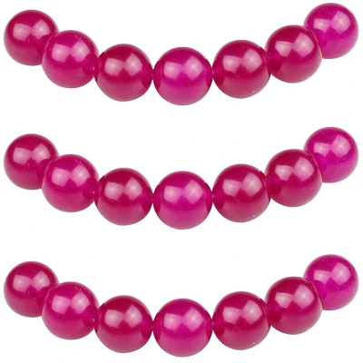 Afbeelding van MJDCB 4 mm, 85 stuks, jade stenen kralen, rood, roze, rond, los, halfedelstenen, voor het maken van sieraden, armbanden, halskettingen