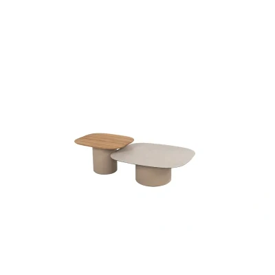 Afbeelding van Demi set loungetafels 50x60 cm en 70x80 latte Taste 4SO