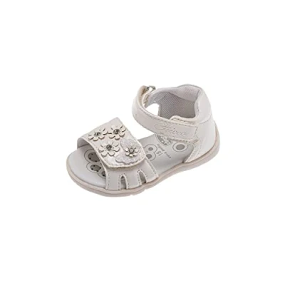 Afbeelding van Chicco Witte sandaal met dubbele klittenbandsluiting voor meisjes, design in Italië, Wit (5)