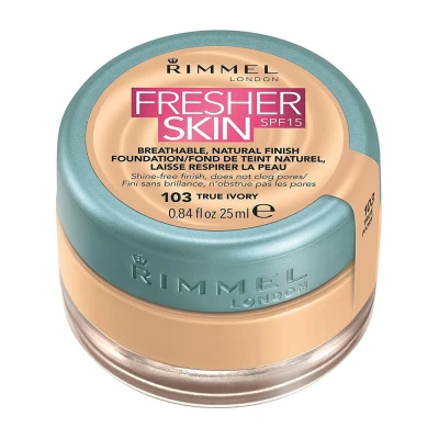 Afbeelding van Rimmel Fresher Skin Foundation 103 True Ivory